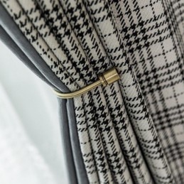 Κουρτίνες Μοντέρνες Απλές Houndstooth