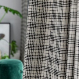 Κουρτίνες Μοντέρνες Απλές Houndstooth