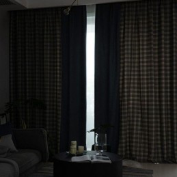 Κουρτίνες Μοντέρνες Απλές Houndstooth