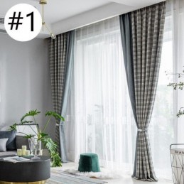 Κουρτίνες Μοντέρνες Απλές Houndstooth