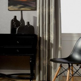 Κουρτίνα Συσκότισης Κατά Παραγγελία, Κεντημένη Με Σκανδιναβικό Κέντημα Για Σαλόνι/Υπνοδωμάτιο
