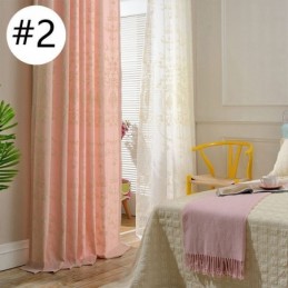 Ευρωπαϊκή Βαμβακερή Κουρτίνα Συσκότισης Κατά Παραγγελία Με Κέντημα Λουλουδιών
