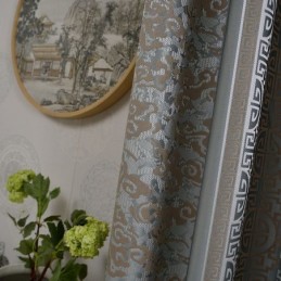 Σκανδιναβικές Κουρτίνες Συσκότισης Ζακάρ Για Σαλόνι/Υπνοδωμάτιο
