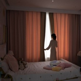 Μοντέρνα Ραμμένη Κουρτίνα Κατά Παραγγελία Κουρτίνα Houndstooth Blackout Για Σαλόνι/Υπνοδωμάτιο
