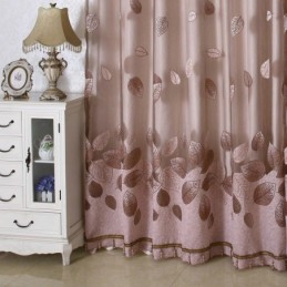 Μινιμαλιστική Κουρτίνα Voile Κατά Παραγγελία, Με Αναζωογονητικά Φύλλα Ζακάρ