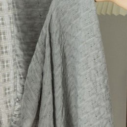 Κουρτίνα Από Τούλι Nordic Plaid, Κατασκευασμένη Κατά Παραγγελία, Με Πλέξιμο Στημονιού, Διαφανής Για Σαλόνι