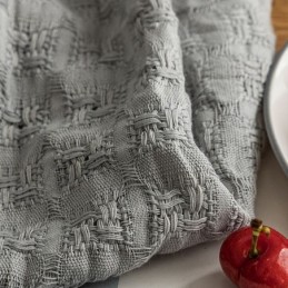 Κουρτίνα Από Τούλι Nordic Plaid, Κατασκευασμένη Κατά Παραγγελία, Με Πλέξιμο Στημονιού, Διαφανής Για Σαλόνι