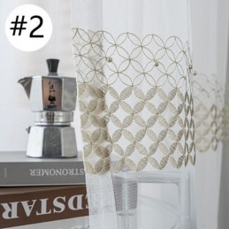 Κεντημένες Κουρτίνες Voile Nordic Sheer Για Σαλόνι/Υπνοδωμάτιο