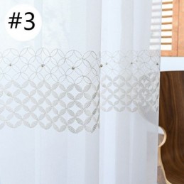 Κεντημένες Κουρτίνες Voile Nordic Sheer Για Σαλόνι/Υπνοδωμάτιο