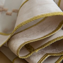Πολυτελής Λευκή Διαφανής Κουρτίνα Κατά Παραγγελία Από Κεντημένο Τούλι Υψηλής Ποιότητας