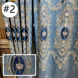 Πολυτελής Κουρτίνα Κατά Παραγγελία, Κεντημένη Κουρτίνα Ευρωπαϊκού Στιλ