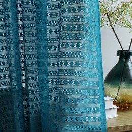 Σκανδιναβική Διαφανής Κουρτίνα Κατά Παραγγελία, Απλή Κουρτίνα Voile Για Σαλόνι, Υπνοδωμάτιο